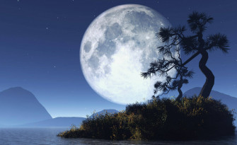 Moon Night Sky Wallpaper