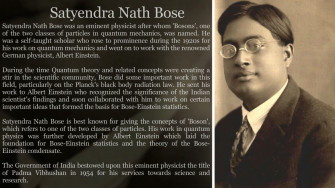 Satyendranath Bose Quantum Mechanics The Legend Of Heroes