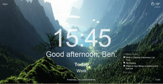 And The Background Image Will Change Depending On Time Of Day