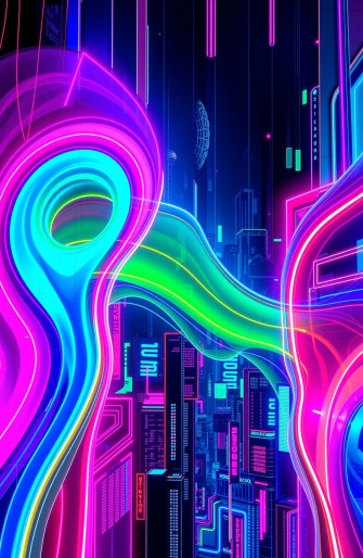Solid Neon Colors Wallpaper