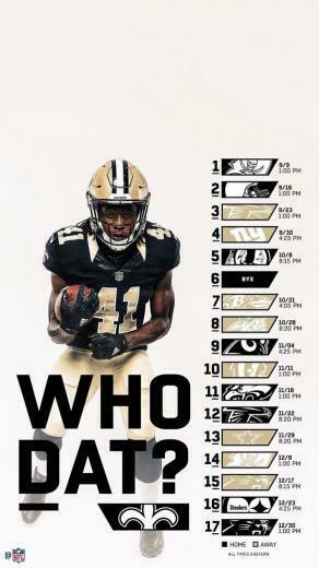 Alvin Kamara iPhone Wallpaper Saints