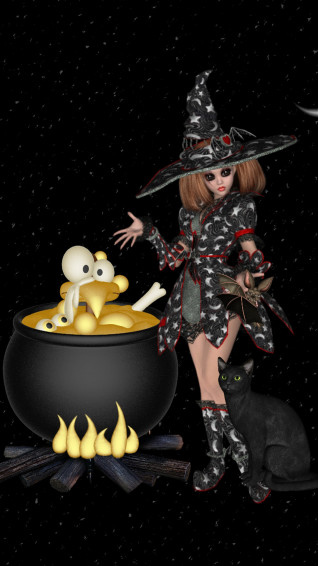 Cute Halloween iPhone Wallpaper
