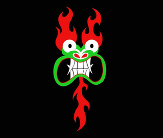 HD Wallpaper Of Aku From Samurai Jack In Plain Black Background
