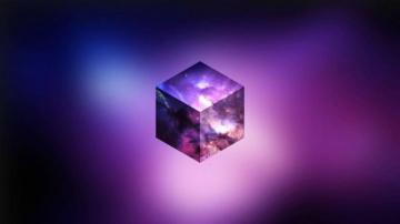 Cosmic Cube Wallpaper Background Digital Abstract