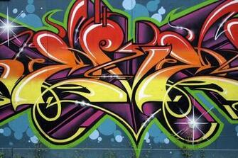 Graffiti Brick Wall Wallpaper