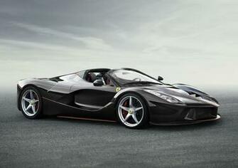 Wallpaper Laferrari Aperta Hypercar Black Cars Bikes