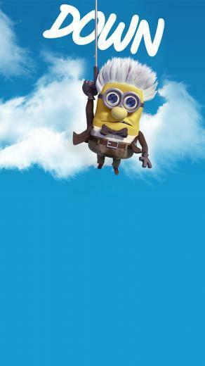 Movie Parody Minion iPhone Plus Wallpaper HD Despicable Me Down