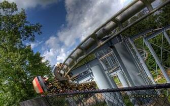 Dual Screen Roller Coaster Wallpaper Hq