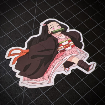 Demon Slayer Kimetsu No Yaiba Running Chibi Nezuko Vinyl Decal