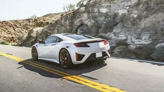 Acura Nsx White Rear HD Wallpaper