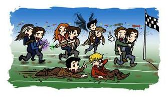 Multifandom Piggy Back Race By Blackbirdrose