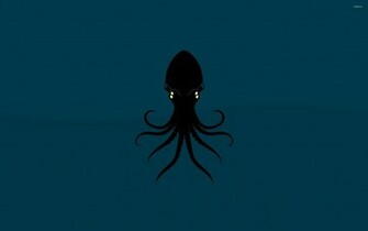 Squid Wallpaper Minimalistic
