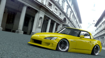 3d Honda S2000 Stanced Yellow By Kokumeiyuu