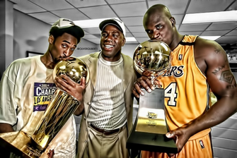La Lakers Throwback Championship By Hecziaa Customization Wallpaper