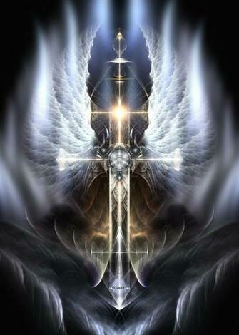 Heavenly Angel Wings Cross By Xzendor7