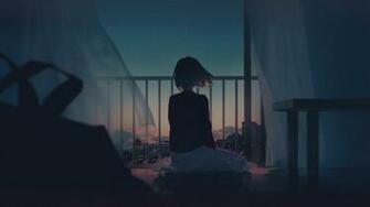 Alone Sad Anime Wallpaper Top Background