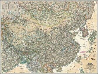 Executive China Map Wall Mural Self Adhesive Wallpaper