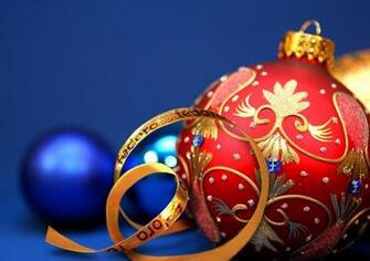 Christmas Image Red Ornaments HD Wallpaper And