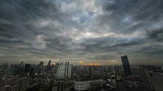 Cloudy Shanghai The City Pictures