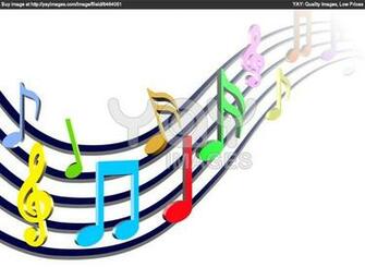 Colorful Music Notes Wallpaper