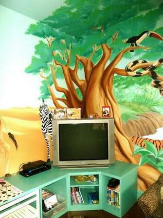 Wall Stickers For Children Rooms In African Savannah Jungle Style