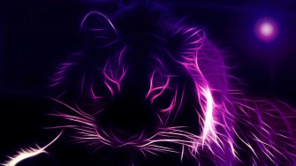 Get Productive With A Modern Purple Neon Aesthetic Computer Wallpaper