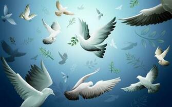 Doves Wallpaper Vector