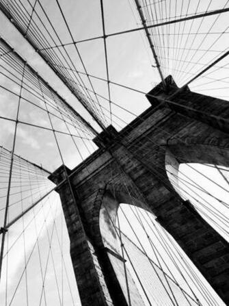 Miscellaneous Bw Brooklyn Bridge iPad iPhone HD Wallpaper