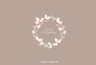 Christmas Aesthetic Wallpaper Soft Brown Background For Pc
