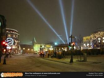 Winter In Quebec City Computer Wallpaper