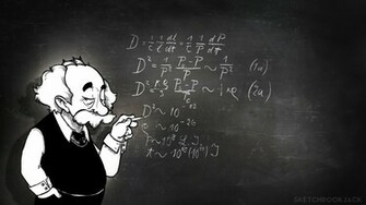 Albert Einstein Physics Chalk Board Math Wallpaper Background