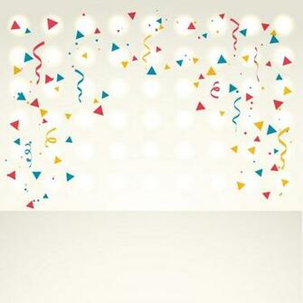Colorful Confetti Background Vector