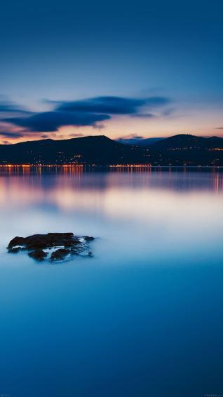 Mf81 Night Scene From Boat Lake Nature Peace iPhone 5s Wallpaper