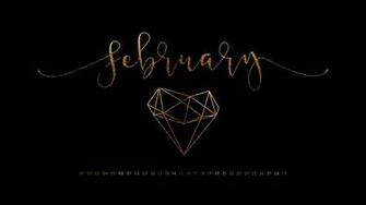 February Desktop Calendar Wallpaper Paper Leaf