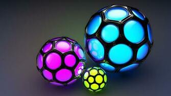 3d Cinema Balls HD Wallpaper