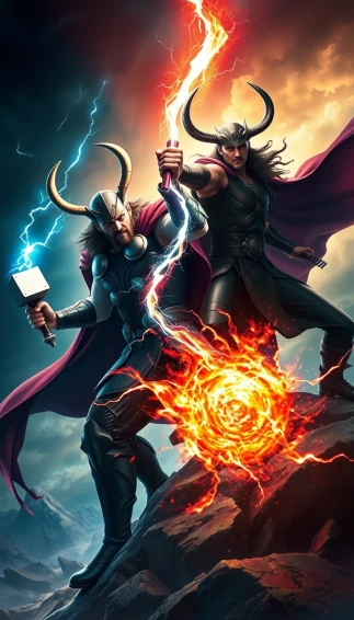 Thor Vs Loki Wallpaper