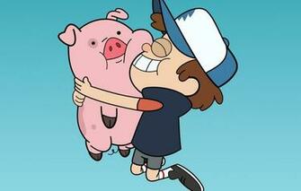 Photo Wallpaper Cartoon Pig Dipper Waddles Gravity