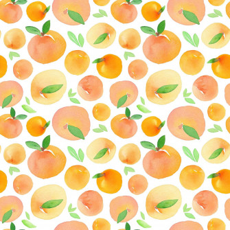 Cute Fruit Seamless Peaches Wallpaper