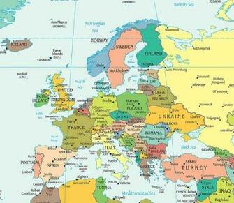 Map Of Europe Large Image