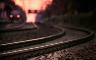 Train Tracks Close Up Widescreen Wallpaper Wide Net