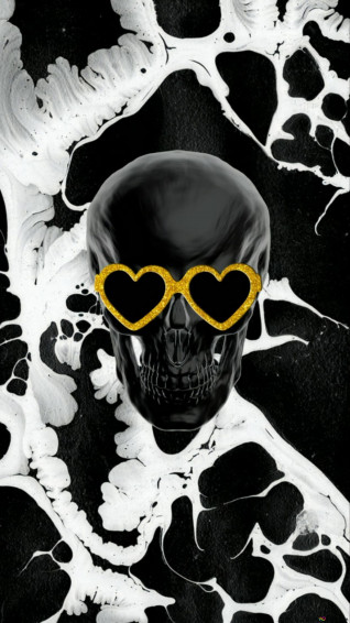 Black Skull 2k Wallpaper