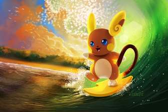 Alolan Raichu HD Wallpaper Background