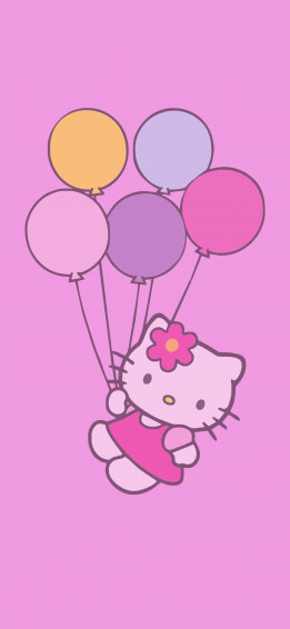 Hello Kitty Balloons Pink Wallpaper Sanrio Aesthetic