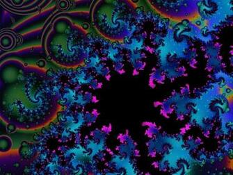 Acid Trip Wallpaper Blue By