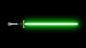 Green Lightsaber HD Wallpaper