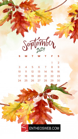 September Calendar Phone Wallpaper Entheosweb