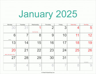 January Calendar Wallpaper Image HD