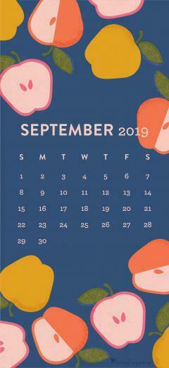 Colorful Apple September Calendar Wallpaper Sarah Hearts