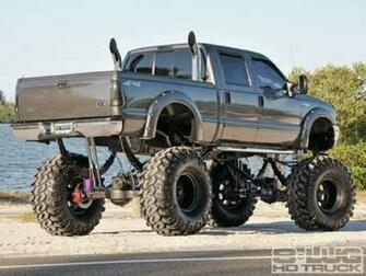 Flares On A Jacked Up Ford Somethin About Truck