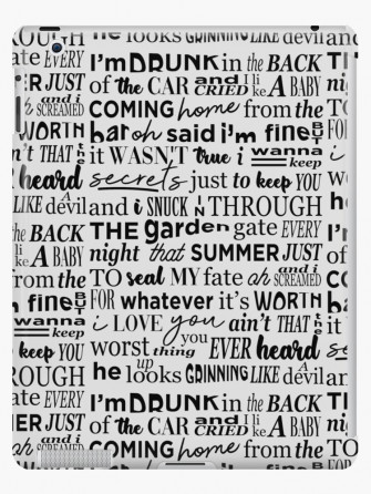 Cruel Summer Lyrics iPad Case Skin By Taylorstycoon